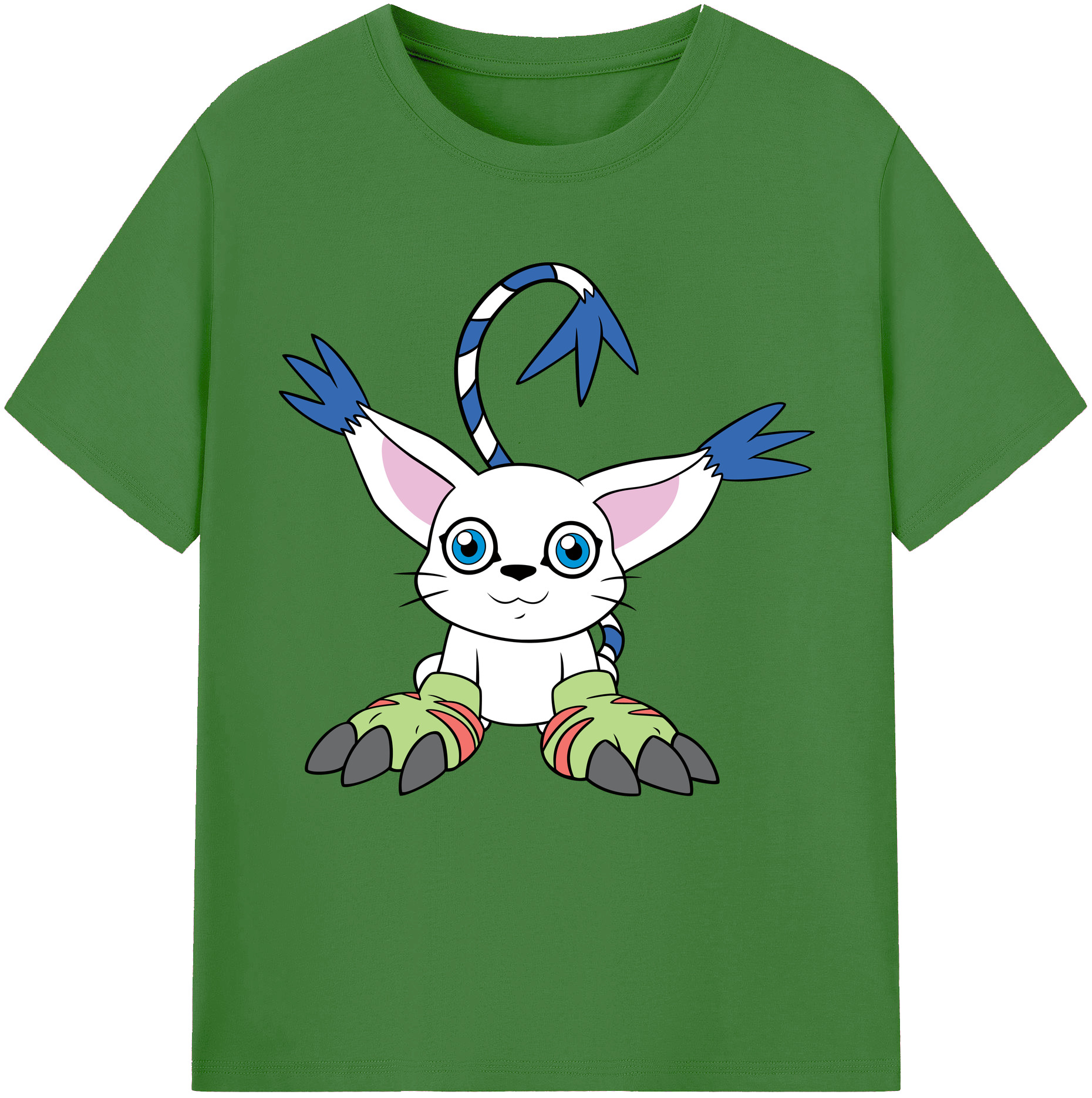 （画像用） Digimon デジタルモンスター/デジモン レディースカジュアルプリントTシャツ（綿100％）